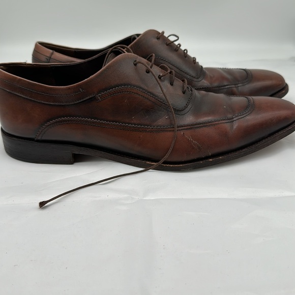 Salvatore Ferragamo 10 1/2 brown leather derby - Picture 3 of 6